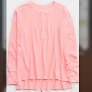 OFFLINE By Aerie Wow! Waffle Henley T-Shirt